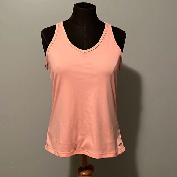 Avia Women's Peach Lightweight Racerback V-Neck Tank Top - Picture 1 of 7